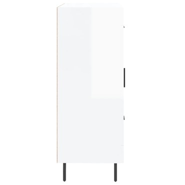 vidaXL Ντουλάπι Γυαλιστερό Λευκό 69,5x34x90cm Επεξεργασμένο Ξύλο 1 τεμ.