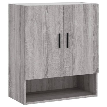 vidaXL Ντουλάπι Τοίχου Γκρι Sonoma 60x31x70cm από Επεξεργ. Ξύλο 1 τεμ.