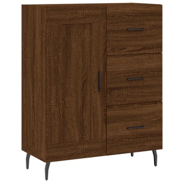 vidaXL Ντουλάπι Καφέ Δρυς 69,5x34x90cm Επεξεργασμένο Ξύλο 1 τεμ.