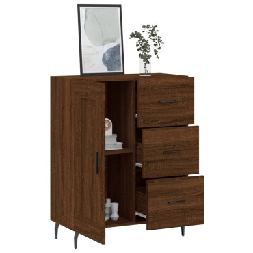 vidaXL Ντουλάπι Καφέ Δρυς 69,5x34x90cm Επεξεργασμένο Ξύλο 1 τεμ.