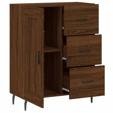 vidaXL Ντουλάπι Καφέ Δρυς 69,5x34x90cm Επεξεργασμένο Ξύλο 1 τεμ.