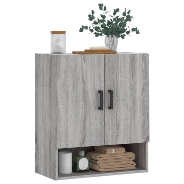 vidaXL Ντουλάπι Τοίχου Γκρι Sonoma 60x31x70cm από Επεξεργ. Ξύλο 1 τεμ.