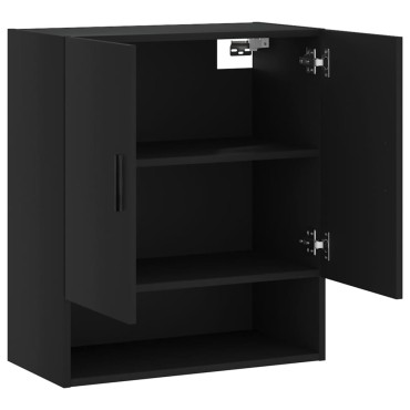 vidaXL Ντουλάπι Τοίχου Μαύρο 60x31x70cm από Επεξεργασμένο Ξύλο 1 τεμ.