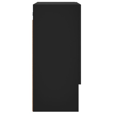 vidaXL Ντουλάπι Τοίχου Μαύρο 60x31x70cm από Επεξεργασμένο Ξύλο 1 τεμ.