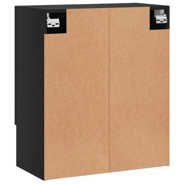 vidaXL Ντουλάπι Τοίχου Μαύρο 60x31x70cm από Επεξεργασμένο Ξύλο 1 τεμ.