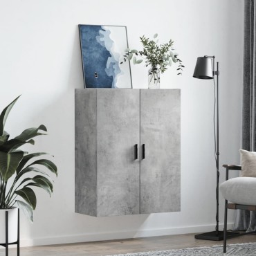 vidaXL Ντουλάπι Επιτοίχιο Γκρι Σκυροδέματος 69,5x34x90cm 1 τεμ.