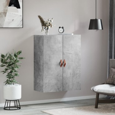 vidaXL Ντουλάπι Επιτοίχιο Γκρι Σκυροδέματος 69,5x34x90cm 1 τεμ.