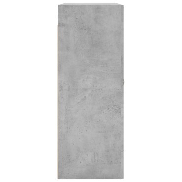 vidaXL Ντουλάπι Επιτοίχιο Γκρι Σκυροδέματος 69,5x34x90cm 1 τεμ.