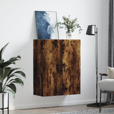 vidaXL Ντουλάπι Τοίχου Καπνιστή Δρυς 69,5x34x90cm 1 τεμ.