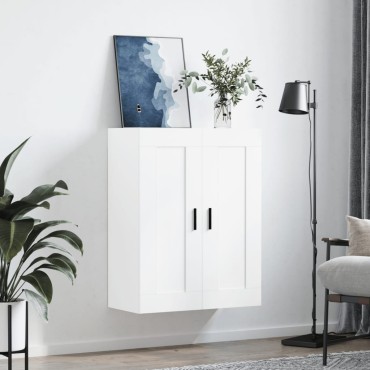 vidaXL Ντουλάπι Τοίχου Λευκό 69,5x34x90cm από Επεξεργασμένο Ξύλο 1 τεμ.