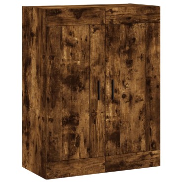 vidaXL Ντουλάπι Τοίχου Καπνιστή Δρυς 69,5x34x90cm Επεξεργ. Ξύλο 1 τεμ.