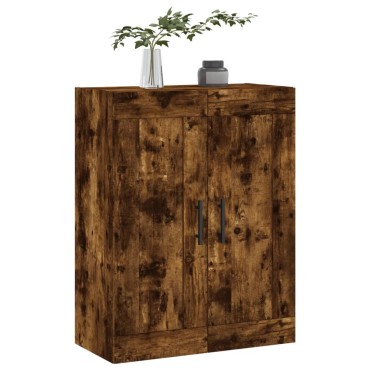 vidaXL Ντουλάπι Τοίχου Καπνιστή Δρυς 69,5x34x90cm Επεξεργ. Ξύλο 1 τεμ.