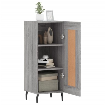 vidaXL Ντουλάπι Γκρι Sonoma 34,5x34x90cm από Επεξεργασμένο Ξύλο 1 τεμ.