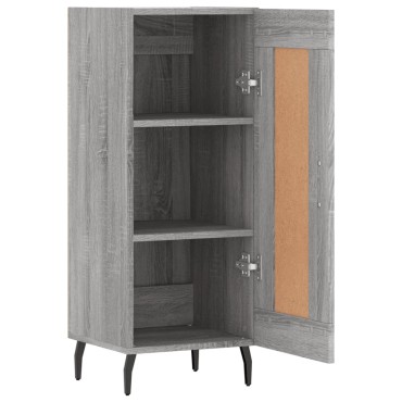 vidaXL Ντουλάπι Γκρι Sonoma 34,5x34x90cm από Επεξεργασμένο Ξύλο 1 τεμ.