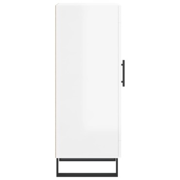 vidaXL Ντουλάπι Γυαλιστερό Λευκό 34,5x34x90cm Επεξεργασμένο Ξύλο 1 τεμ.