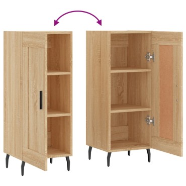 vidaXL Ντουλάπι Sonoma Δρυς 34,5x34x90cm από Επεξεργασμένο Ξύλο 1 τεμ.