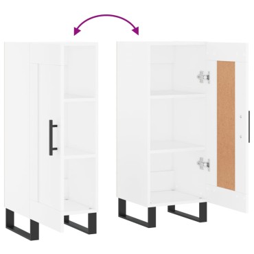 vidaXL Ντουλάπι Λευκό 34,5x34x90cm από Επεξεργασμένο Ξύλο 1 τεμ.