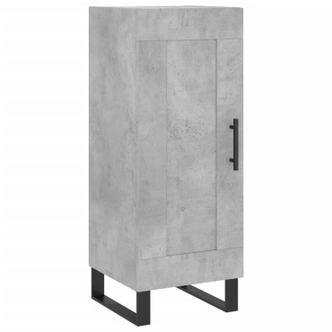 vidaXL Ντουλάπι Γκρι Σκυροδέματος 34,5x34x90cm Επεξεργασμένο Ξύλο 1 τεμ.