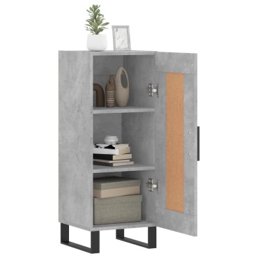 vidaXL Ντουλάπι Γκρι Σκυροδέματος 34,5x34x90cm Επεξεργασμένο Ξύλο 1 τεμ.