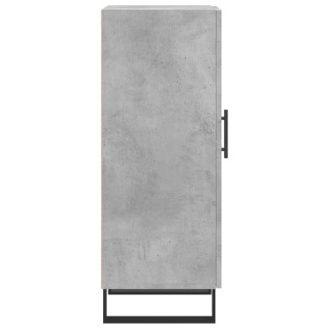 vidaXL Ντουλάπι Γκρι Σκυροδέματος 34,5x34x90cm Επεξεργασμένο Ξύλο 1 τεμ.