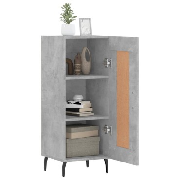 vidaXL Ντουλάπι Γκρι Σκυροδέματος 34,5x34x90cm Επεξεργασμένο Ξύλο 1 τεμ.