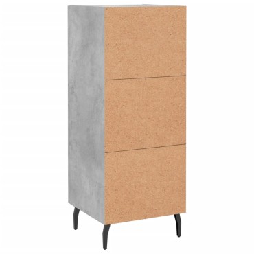 vidaXL Ντουλάπι Γκρι Σκυροδέματος 34,5x34x90cm Επεξεργασμένο Ξύλο 1 τεμ.