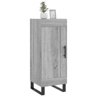 vidaXL Ντουλάπι Γκρι Sonoma 34,5x34x90cm από Επεξεργασμένο Ξύλο 1 τεμ.
