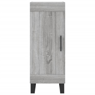 vidaXL Ντουλάπι Γκρι Sonoma 34,5x34x90cm από Επεξεργασμένο Ξύλο 1 τεμ.