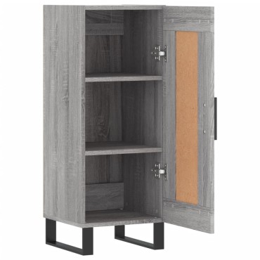 vidaXL Ντουλάπι Γκρι Sonoma 34,5x34x90cm από Επεξεργασμένο Ξύλο 1 τεμ.