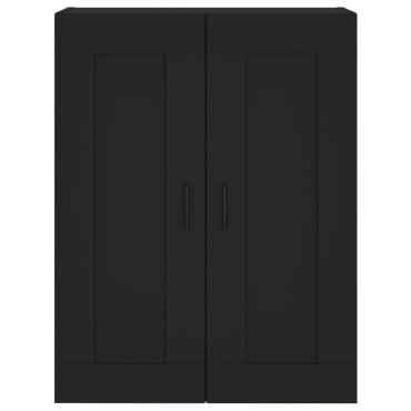 vidaXL Ντουλάπι Τοίχου Μαύρο 69,5x34x90cm από Επεξεργασμένο Ξύλο 1 τεμ.