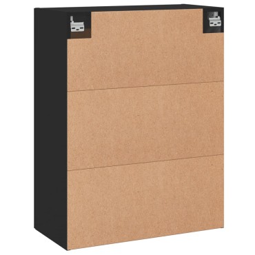 vidaXL Ντουλάπι Τοίχου Μαύρο 69,5x34x90cm από Επεξεργασμένο Ξύλο 1 τεμ.