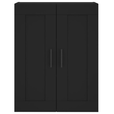 vidaXL Ντουλάπι Τοίχου Μαύρο 69,5x34x90cm από Επεξεργασμένο Ξύλο 1 τεμ.