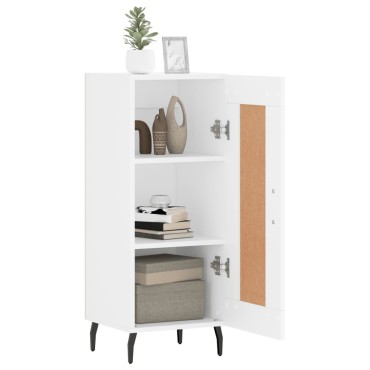 vidaXL Ντουλάπι Λευκό 34,5x34x90cm από Επεξεργασμένο Ξύλο 1 τεμ.