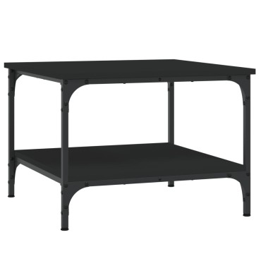 vidaXL Τραπεζάκι Σαλονιού Μαύρο 55x55x40cm από Επεξεργασμένο Ξύλο 1 τεμ.