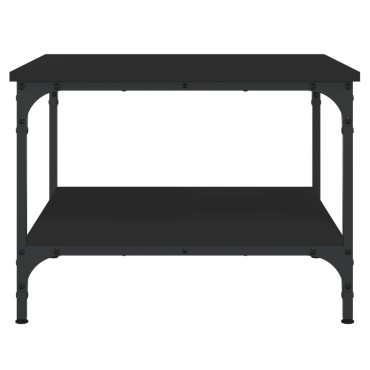 vidaXL Τραπεζάκι Σαλονιού Μαύρο 55x55x40cm από Επεξεργασμένο Ξύλο 1 τεμ.