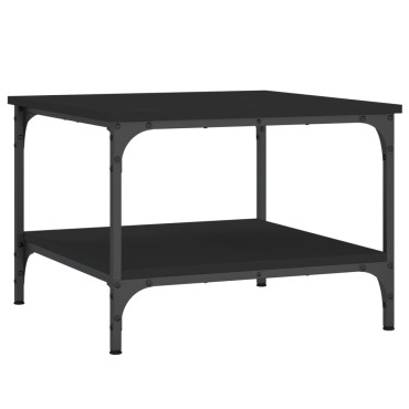 vidaXL Τραπεζάκι Σαλονιού Μαύρο 55x55x40cm από Επεξεργασμένο Ξύλο 1 τεμ.