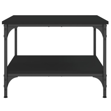 vidaXL Τραπεζάκι Σαλονιού Μαύρο 55x55x40cm από Επεξεργασμένο Ξύλο 1 τεμ.