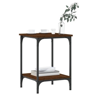 vidaXL Τραπεζάκι Σαλονιού Καφέ Δρυς 40x40x55cm Επεξεργασμένο Ξύλο 1 τεμ.