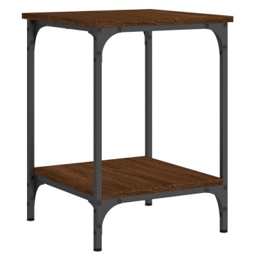 vidaXL Τραπεζάκι Σαλονιού Καφέ Δρυς 40x40x55cm Επεξεργασμένο Ξύλο 1 τεμ.