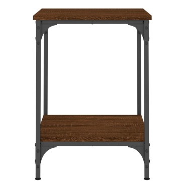 vidaXL Τραπεζάκι Σαλονιού Καφέ Δρυς 40x40x55cm Επεξεργασμένο Ξύλο 1 τεμ.