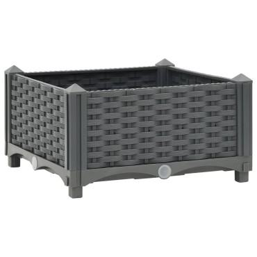 vidaXL Ζαρντινιέρα 40 x 40 x 23 εκ. από Πολυπροπυλένιο