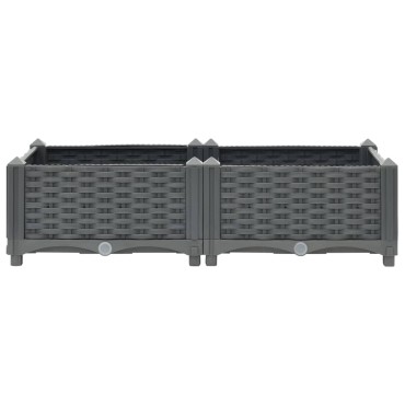 vidaXL Ζαρντινιέρα 80 x 40 x 23 εκ. από Πολυπροπυλένιο