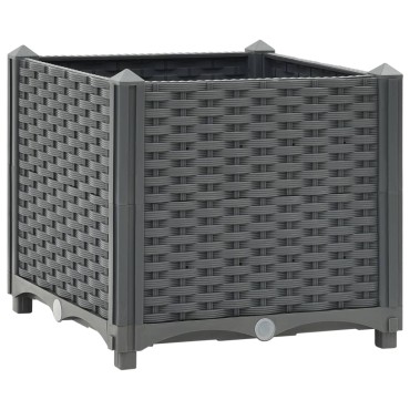 vidaXL Ζαρντινιέρα 40 x 40 x 38 εκ. από Πολυπροπυλένιο