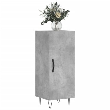 vidaXL Ντουλάπι Γκρι Σκυροδέματος 34,5x34x90cm Επεξεργασμένο Ξύλο 1 τεμ.