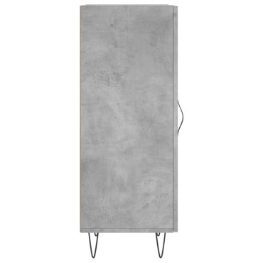 vidaXL Ντουλάπι Γκρι Σκυροδέματος 34,5x34x90cm Επεξεργασμένο Ξύλο 1 τεμ.