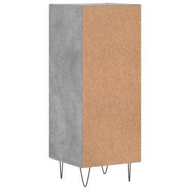 vidaXL Ντουλάπι Γκρι Σκυροδέματος 34,5x34x90cm Επεξεργασμένο Ξύλο 1 τεμ.