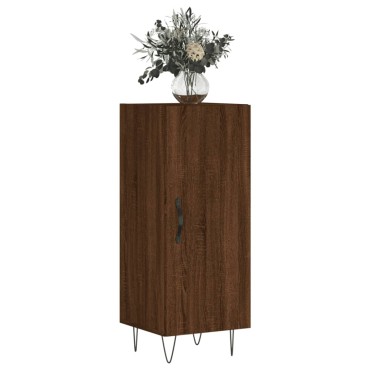 vidaXL Ντουλάπι Καφέ Δρυς 34,5x34x90cm Επεξεργασμένο Ξύλο 1 τεμ.