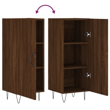 vidaXL Ντουλάπι Καφέ Δρυς 34,5x34x90cm Επεξεργασμένο Ξύλο 1 τεμ.