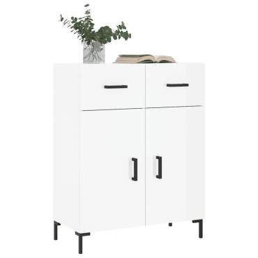 vidaXL Ντουλάπι Γυαλιστερό Λευκό 69,5x34x90cm Επεξεργασμένο Ξύλο 1 τεμ.