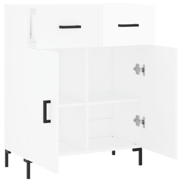 vidaXL Ντουλάπι Γυαλιστερό Λευκό 69,5x34x90cm Επεξεργασμένο Ξύλο 1 τεμ.